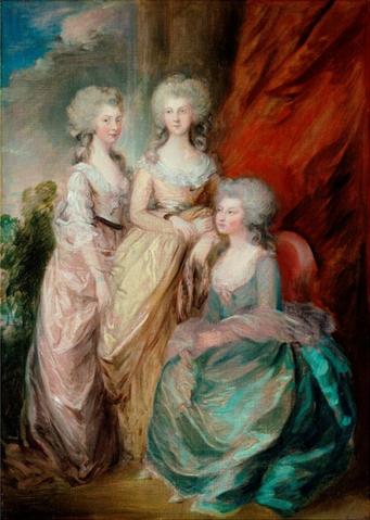 The three eldest daughters of George III: Charlotte, Augusta and Elizabeth.