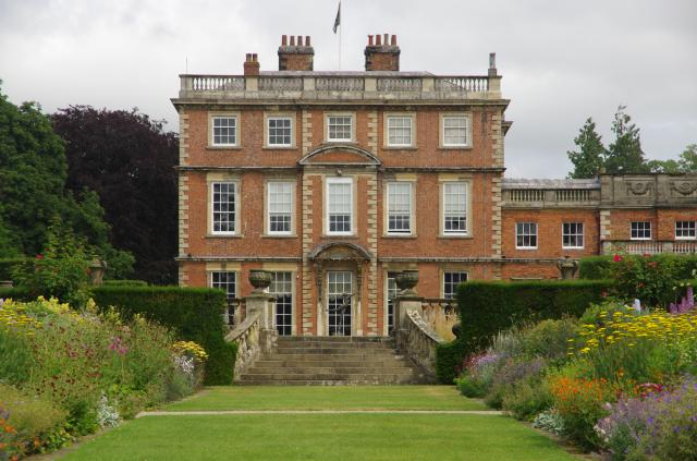 Newby Hall from the double border.