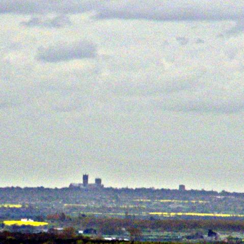 Lincoln Cathedral on the horizon.