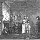 Interior of a nineteenth century slum