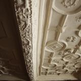 East Riddlesden Hall, detail of the Dining Room ceiling.