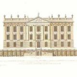 The West Front of Chatsworth from Colen Campbell's Vitruvius Britannicus