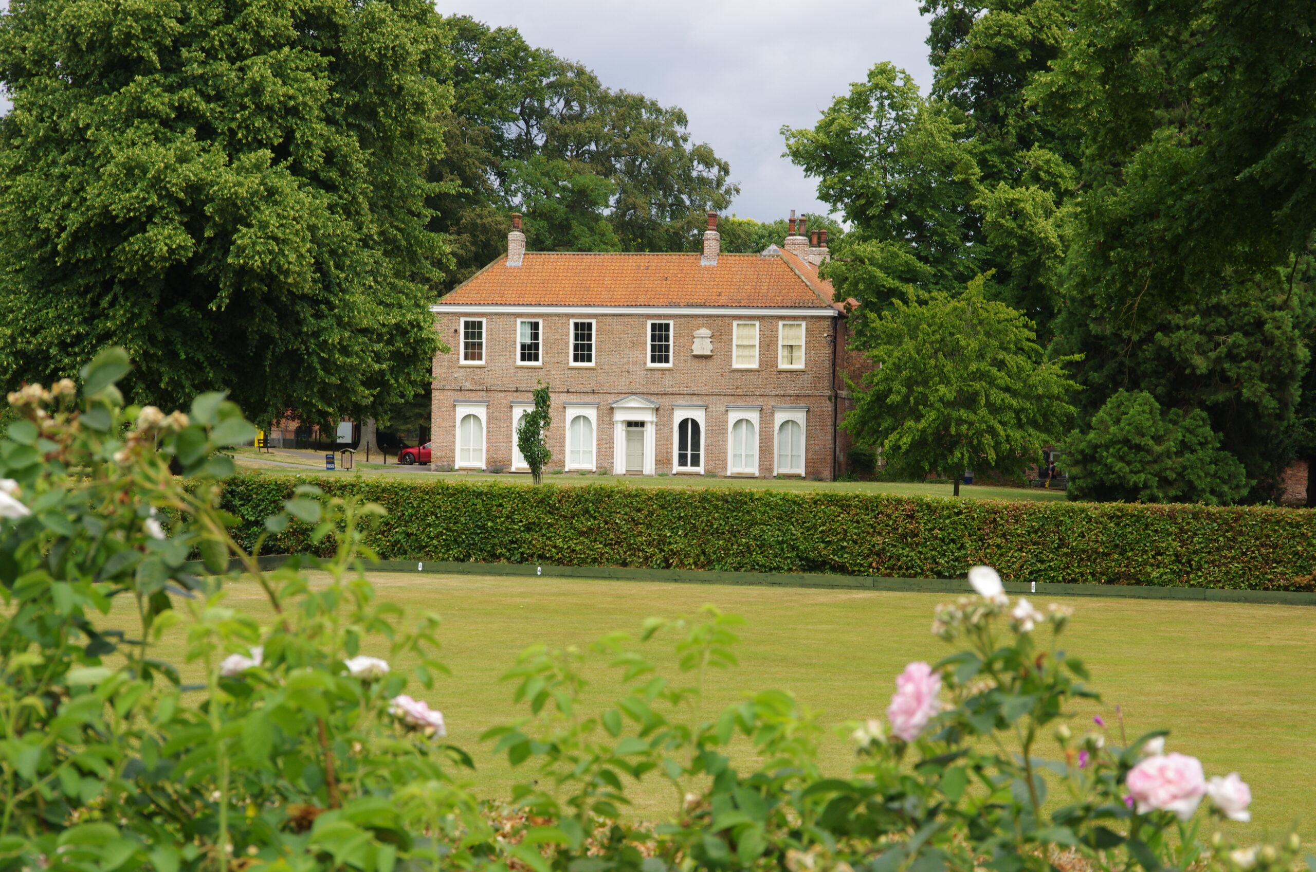 Baysgarth House seen from the park.